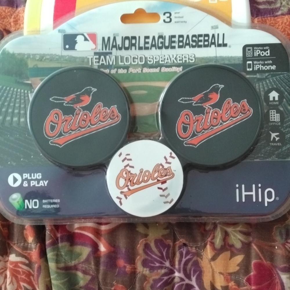 Baltimore Orioles Team Logo Speakers